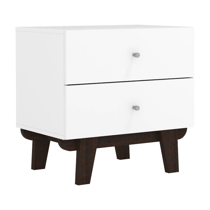 Kincaid Wood 2 Drawer Nightstand Matte White - Hillsdale Furniture, 1 of 12