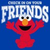 Men's Sesame Street Check In On Your Friends Cute Elmo T-Shirt - 2 of 4