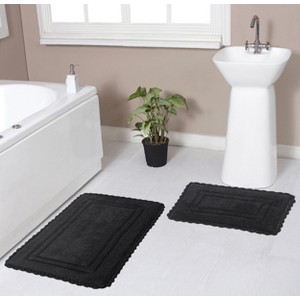 Casual Elegence Collection Cotton Reversible Tufted Set of 2 Bath Rug Set - Home Weavers - 1 of 4