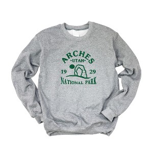 Simply Sage Market Women's Graphic Sweatshirt Embroidered Utah Arches - 1 of 3