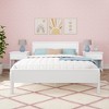Max & Lily Queen Bed Frame, Solid Wood Classic Platform Bed with Panel Headboard for Kids - 2 of 4