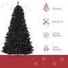 7ft Artificial Christmas Tree Unlit Douglas Fir with Realistic Branches and 1346 Tips, Black Halloween Style - 4 of 4