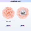 Unique Bargains Handmade Dainty Satin Fabric Big Peony Rose Flower Brooches Hair Clips 1 Pc - 3 of 4