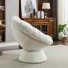 Racxily Oversized Swivel Accent Chair, 360 Swivel Barrel Chair, Papasan Chair for Living Room Bedroom - 3 of 4