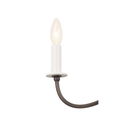 Anvil Iron 31.25" 5-Light Black Candle Chandelier