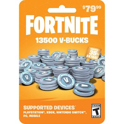 Fortnite V Bucks Card Target Fortnite 13500 V Bucks Gift Card Target