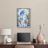 Art Remedy Blue and White Palms Tropical Bathroom Wall Art Framed - 2 of 4