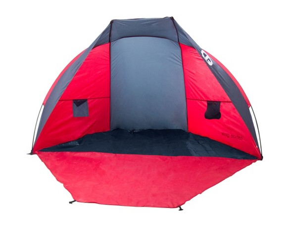 Tahoe Gear Cruz Bay Summer Sun Shelter And Beach Shade Tent Canopy, Coral Red