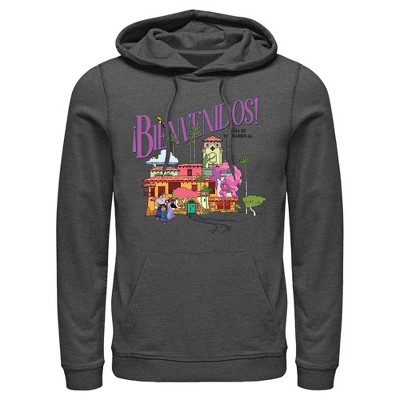 Men's Encanto Mirabel Bienvenidos Casa De Los Madrigal  Pull Over Hoodie - Charcoal Heather - 3X Large