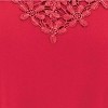 Collections Etc Floral Lace V-Neck Short Flutter Sleeve Top - 4 of 4