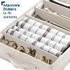 StorageBud Fine China Storage Containers, Durable Dinnerware Storage Set, Hard Shell Quilted Dish Storage Boxes with Felt Dividers - 4 of 4