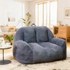 Hooseng Corduroy Bean Bag Chair, Oversized Comfy Lounge Sofa with Handle, Soft Supportive Seating for Living Room, Reading Nook - 3 of 4