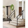 Hand Rails for Outdoor Steps, Aluminium Alloy Stair Railing with Installation Kit,  Porch Handrails for Concrete Exterior Steps - 4 of 4