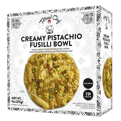 Tattooed Chef Frozen Creamy Pistachio Fusilli Bowl - 9 oz