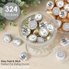 Big Dot of Happiness We Still Do - 25th Wedding Anniversary - Anniversary Party Small Round Candy Stickers - Party Favor Labels - 324 Count - 2 of 4