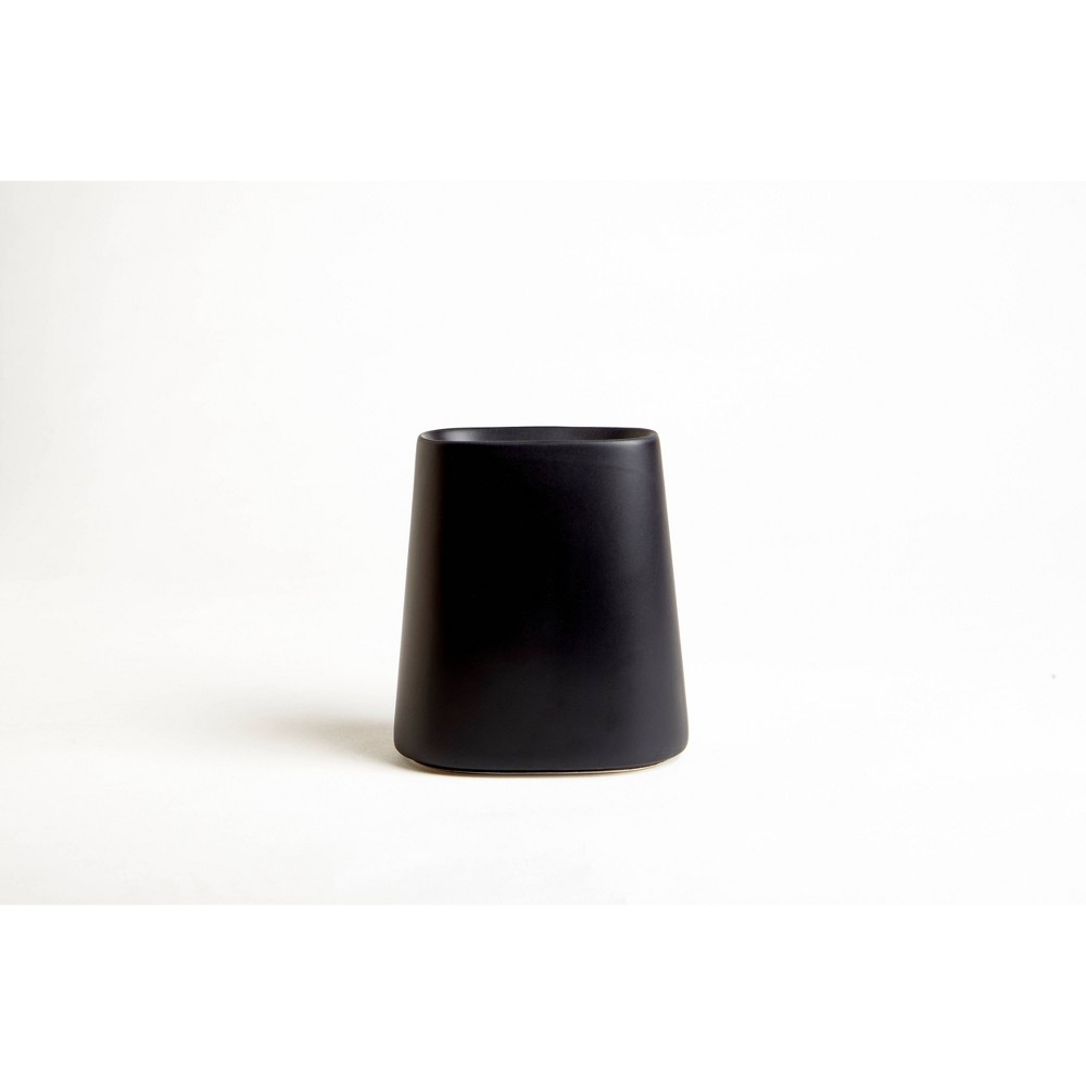 Photos - Toothbrush Holder Crater  Black - Moda at Home