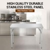 Commercial-Worktable Folding Workstation Stainless-Steel Heavy-Duty - 3 of 4
