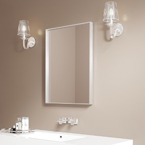Right Angle Aluminum Mirror Silver - 1 of 4