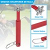 Unique Bargains Portable Alloy Steel Ergonomic Design 6 Heads Golf Club Sharpener Black 2 Pcs - 3 of 4