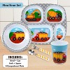 Bentology 5 Pc Mealtime Set for Kids & Toddlers, Construction Theme- Includes Divided Plate, Bowl, Fork & Spoon - Dishwasher Safe, BPA Free- Cute - 2 of 3