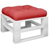 vidaXL Pallet Cushion Red 19.7"x19.7"x4.7" Fabric - 3 of 4