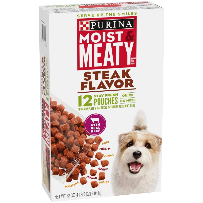 Moist &#38; Meaty Beef Steak Flavor Dry Dog Food - 12ct, 5 of 10