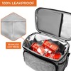 OPUX Insulated Lunch Box Men Women, Large Soft Cooler Bag Work School Picnic, Leakproof Tote Shoulder Strap Kid Adult - 4 of 4