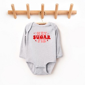 The Juniper Shop Hey Sugar Pie Stars Baby Long Sleeve Bodysuit - 1 of 3