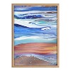 18" x 24" Blake Coastal Currents Framed Printed Art by Xizhou Xie Natural: Kate & Laurel Decor, Vertical Acrylic Landscape - 2 of 4