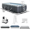 Intex Above Ground Swimming Pool Set, Ultra XTR 24' x 12' x 52" Rectangular Frame Bundled with OptiFlow Premium Filter Sand, 50 lb Bag - 2 of 4