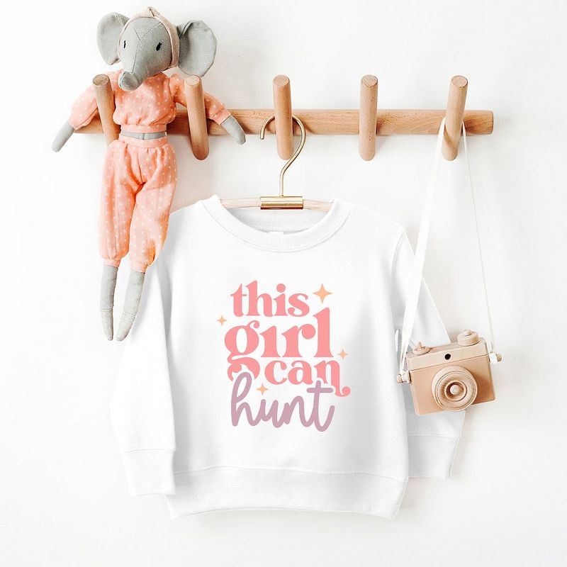 The Juniper Shop This Girl Can Hunt Toddler Graphic Sweatshirt, 2 of 3