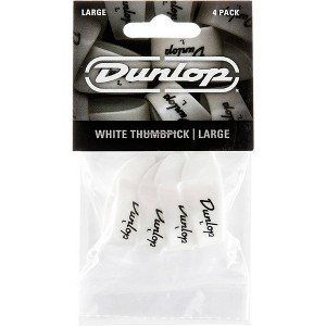 Dunlop DUNLOP 9003P LG THUMB PICK WHT (4) - 1 of 4