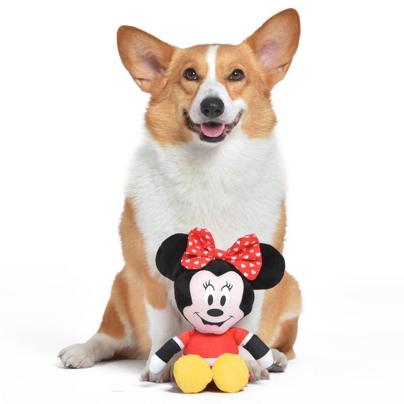 Disney Minnie Mouse Plush Figure Dog Toy - 9&#34;, 1 of 8