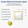 Avery Printable Square Labels, Gold Multi-Lined Border, 2" x 2", Glossy White Square Labels, Permanent, Laser/Inkjet, 120ct, Great for Product Labels - 2 of 4
