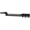 Low Boy Flatbed Trailer Black 1/87 (HO) Scale Plastic Model Car by HO Logistics - 2 of 4