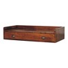 Solid Wood Wall-Mounted Console Shelf with Drawer and Clean Design - 3 of 4