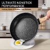 MICHELANGELO 8 Inch Nonstick Frying Pan with Lid, Non Stick Frying Pan with Non-Toxic Coating, Small Skillet with Lid, Granite Pan for All Cooktops - image 2 of 4