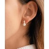 Pearl Earrings: 14k Gold-plated Cubic Zirconia Accented Pearl Drop Dangle Wedding Engagement Earrings For Women Bridal Bridesmaid - 3 of 4