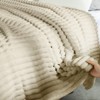 White Warm Blanket with Breathable and Soft for Couch and Bed - 3 of 4