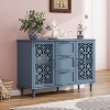 DOMETOUR 2 Door 3 Drawer Cabinet, American Furniture, Suitable for Bedroom, Living Room, Study - 2 of 4