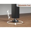 Corner Bookshelf, L Shaped Bookshelf Arched 5 Tier Corner Shelf with Metal Frame for Living Room Bedroom - 4 of 4