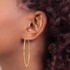 Black Bow Jewelry 1.5mm x 52mm 14k Yellow Gold Polished Round Endless Hoop Earrings - 3 of 4