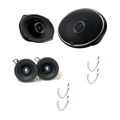 Kenwood KFC-835C 3.5in & KFC-X695 6x9 Speakers, 4-Pack + Metra 72