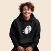 Dalix Giant Ghost Embroidered Hoodie Soft Fleece Hood Sweatshirt Mens - 2 of 4