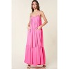 Slickblue Women's Maxi Dress with Pockets, Adjustable Straps, Vacation Outfit, Pink or White, Size S-L - 4 of 4