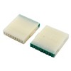 Unique Bargains Plastic Rubber Business Stamps Green Beige 1 Set - 2 of 3