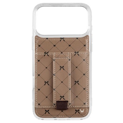 Walli Cases Criss Cross My Heart Phone Case with Wallet and Finger Strap