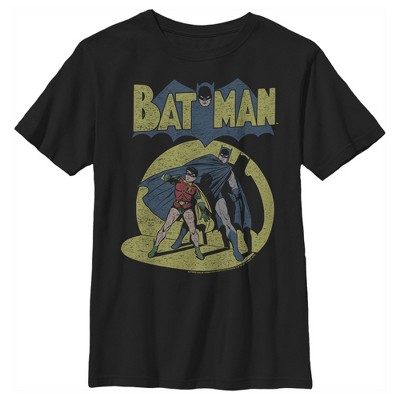 Boy's Batman Hero And Sidekick Spotted T-shirt - Black - Small : Target