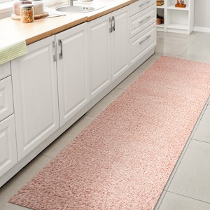 Clayton Coastal Solid Glam Shag Machine-Washable Rug - JONATHAN Y - 1 of 4