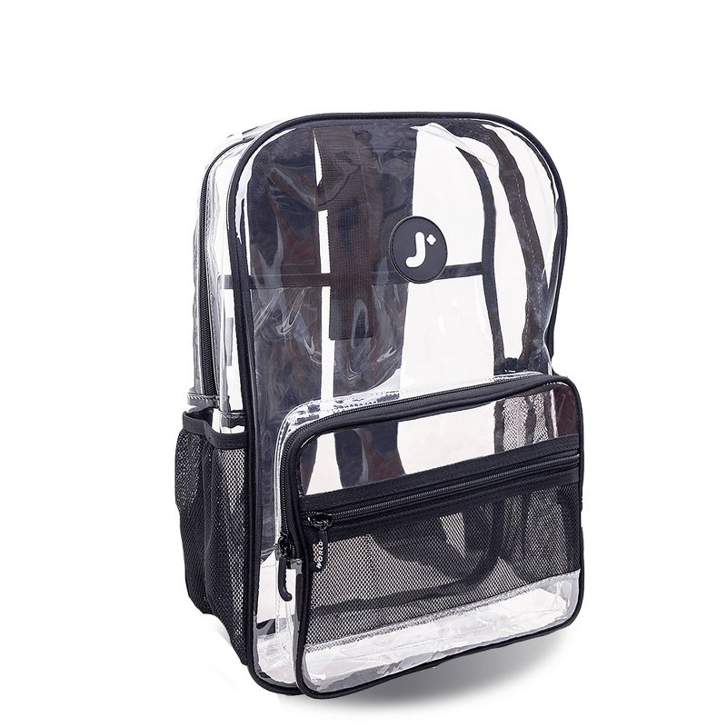 JWorld Clear Transparent Tpu 17&#34; Backpack - All Clear: Durable TPU, Water-Resistant, for School, Stadium, Concerts, Up to 16&#34; Laptop Sleeve, 2 of 11